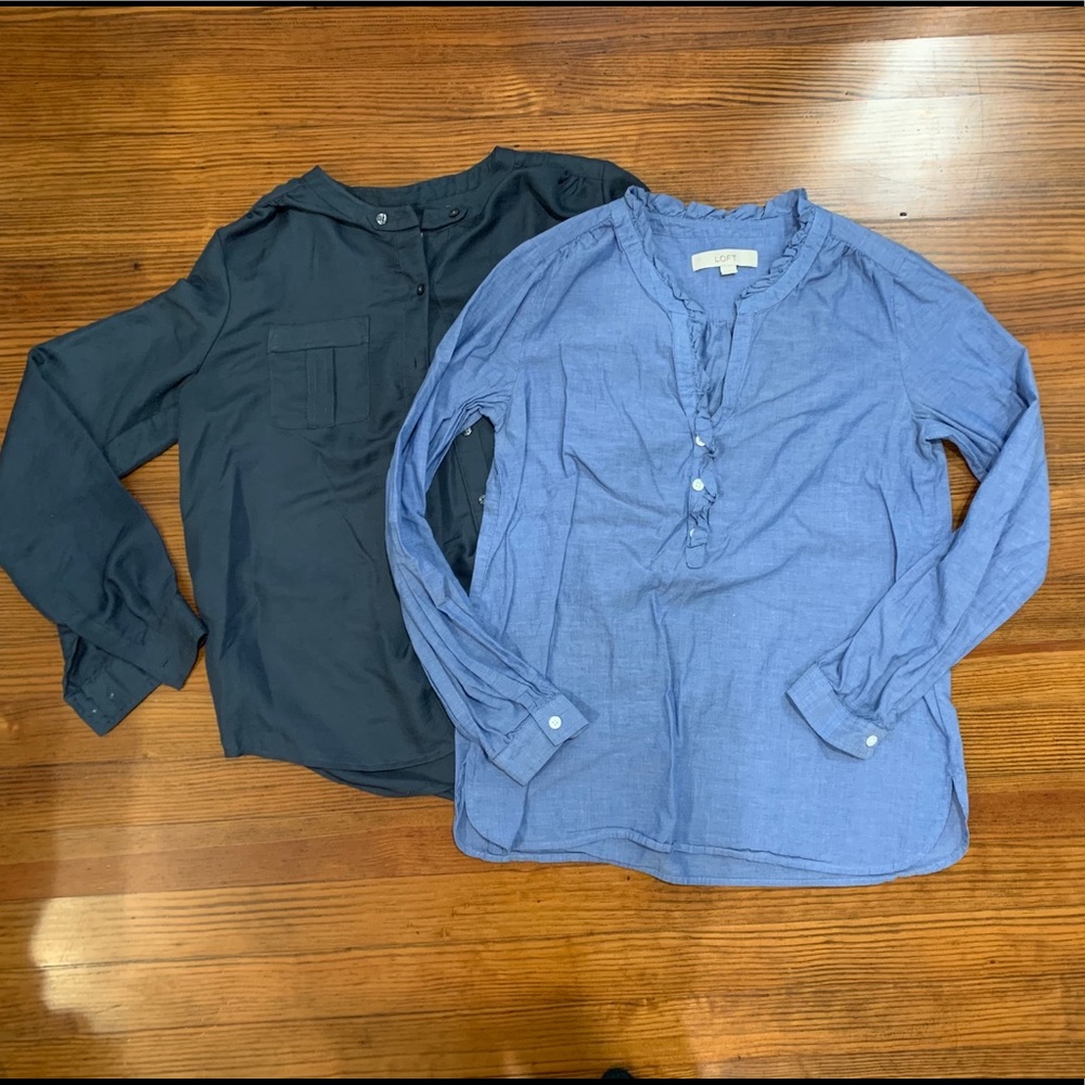 An Taylor Loft button down shirt bundle - S
